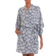 Windy Beach Rayon Robe in Cadet Blue Online Sale